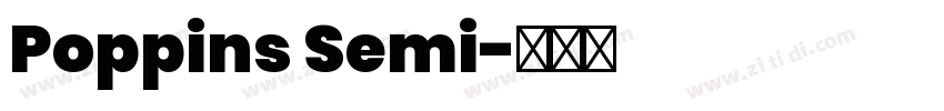 Poppins Semi字体转换